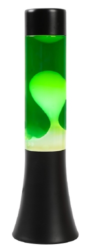 Lavalamp Zwart Geel/Groen