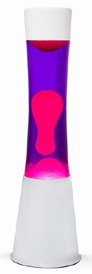 Lavalamp Wit - Violet/Roze