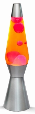 Lavalamp Bullet Geel/Rood