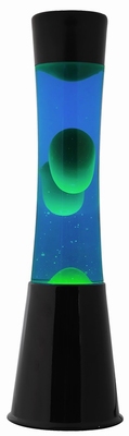 Lavalamp Zwart - Blauw/Groen