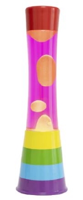 Lavalamp Regenboog Roze/Oranje