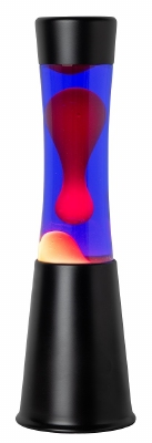 Lavalamp Zwart Violet/Oranje