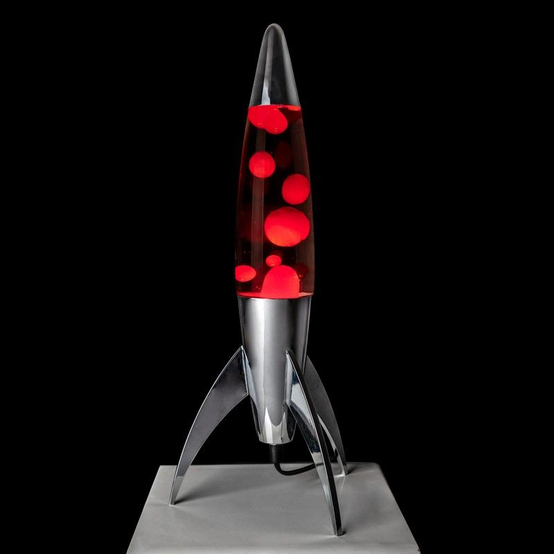 Raket lavalamp Rood